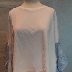 ELOQUII- Bell Sleeve Shirt